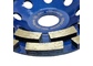 Фрезы алмазные торцевые 125 х 5 х 22,23 - 20 DRY Concrete (двурядная)