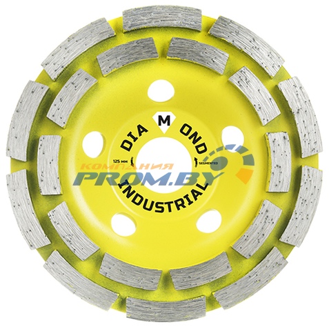 Фреза алмазная торцевая 125 х 6 х 22,23 Segmented Concrete двурядная
